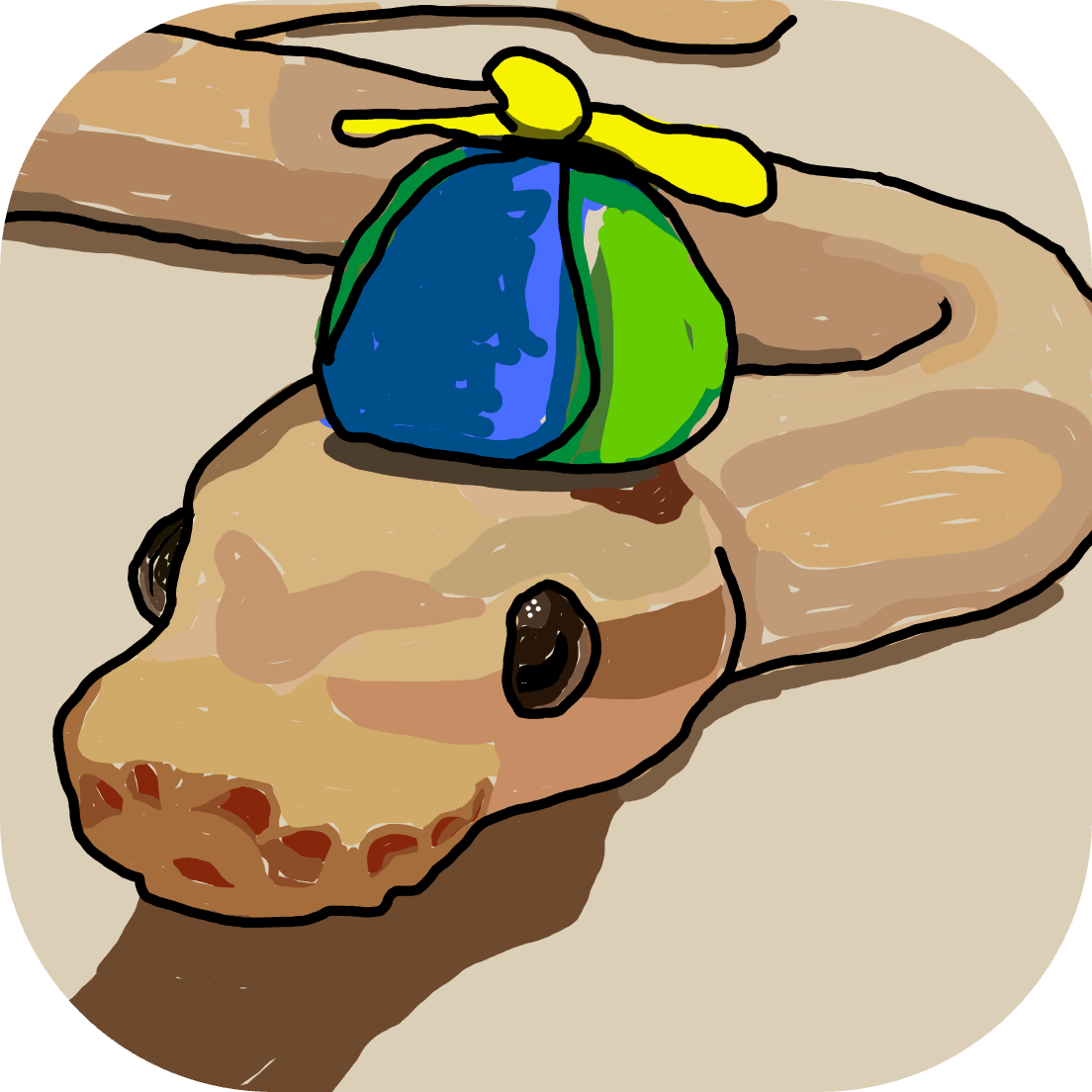 Snake wif hat